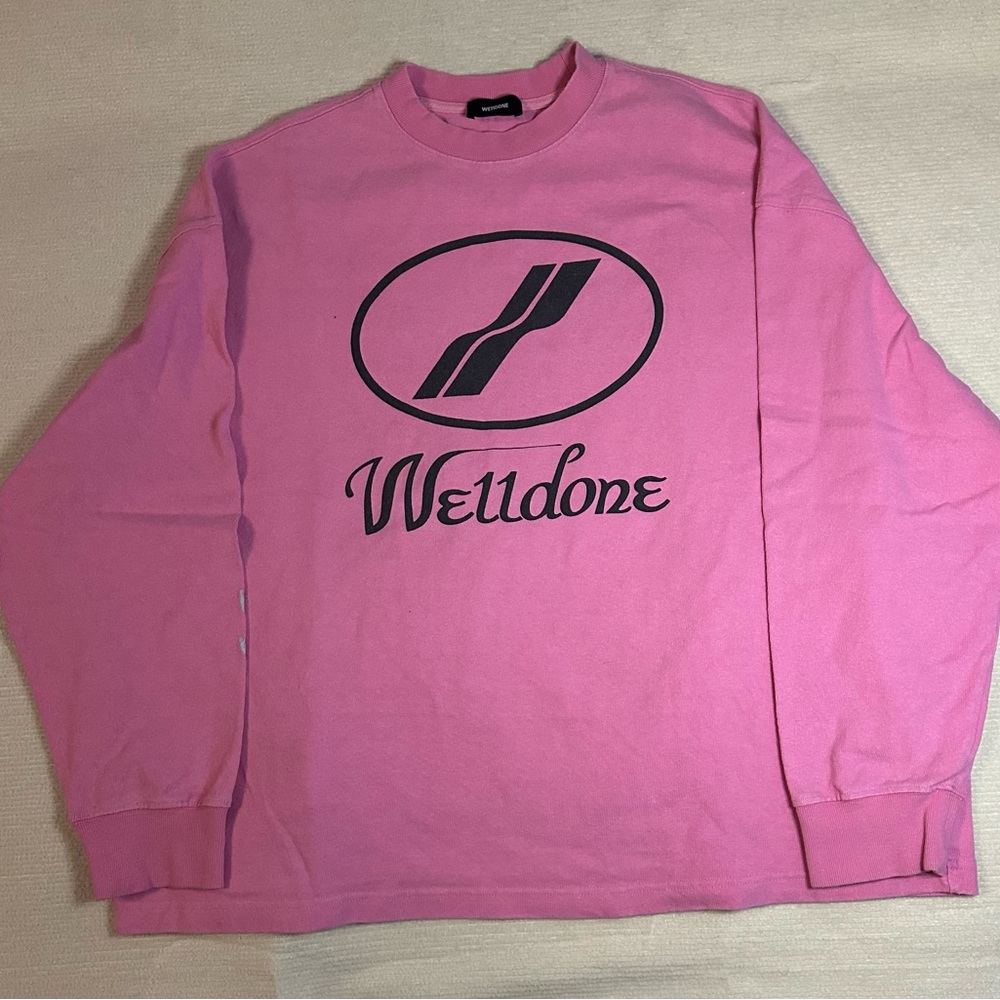 WE11DONE PINK LONGSLEEVE